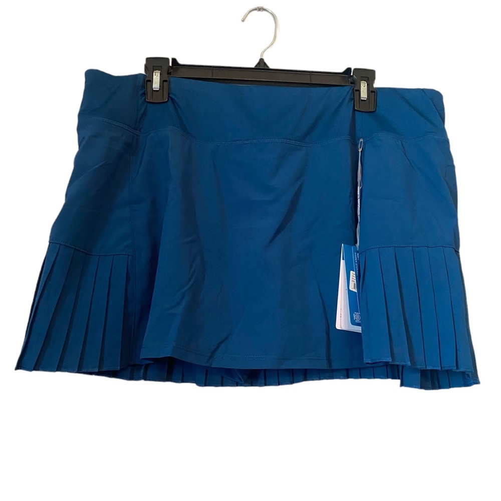 MPG Teal Pleated Tennis Skort